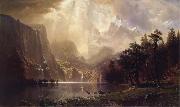Albert Bierstadt Among the Sierra Nevada,California oil on canvas
